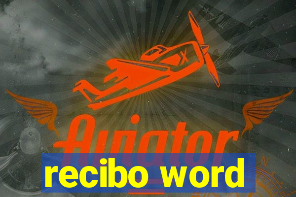 recibo word
